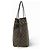 BORSA LOUIS VUITTON NEVERFULL MM N40599 IN CANVAS EBENE Marrone - vista 3