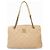 CHANEL CROWN TOTE QUILTED LEATHER BEIGE SHOPPING HAND BAG