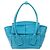 Borsa 2 in 1 Mini The Arco Alligator di Bottega Veneta Blu Blu chiaro