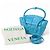 Borsa 2 in 1 Mini The Arco Alligator di Bottega Veneta Blu Blu chiaro - vista 10