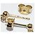 Autre Marque Orecchini Cross in Au750 D'oro - vista 4