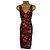 Vestido Lk Bennett de seda con estampado floral negro naranja