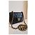 Chanel Mini Square borsa in agnello nero - vista 2