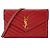 SAINT LAURENT - Borsa a Spalla Cassandre in Pelle Granata Rossa Rosso