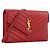 SAINT LAURENT - Borsa a Spalla Cassandre in Pelle Granata Rossa Rosso - vista 2