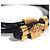 VERSACE - Bracciale Medusa in Pelle Nera Nero - vista 2