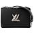 LOUIS VUITTON - Bolsa de Ombro Twist MM Louis Vuitton em Couro Epi Preto