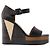 HERMÈS - Sandali con zeppa Hermès in pelle nera e legno (T38) Nero - vista 2