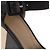 HERMÈS - Sandali con zeppa Hermès in pelle nera e legno (T38) Nero - vista 6