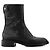 GUCCI - Black embossed monogram leather ankle boots (Size 38.5) - view 2