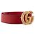 GUCCI - GG Gucci Roter Leder Torchon Gürtel (T85) - Ansicht 2