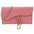 DIOR - Borsa Wallet On Chain Saddle in Pelle Grana Rosa