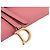 DIOR - Borsa Wallet On Chain Saddle in Pelle Grana Rosa - vista 5