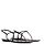Etiquette PRADA - Sandalias Prada de cuero charol negro (T38.5)