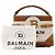 BALMAIN - B-Buzz 22 Umhängetasche von Balmain aus beigem Canvas und braunem Leder - Ansicht 9