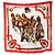 HERMÈS - Foulard 90 Attelage en Arbalète Hermès in seta multicolore Rosso