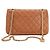 CHANEL - Borsa a tracolla 2.55 Chanel in pelle liscia marrone - vista 3