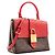 LOUIS VUITTON - Borsa a tracolla Locky BB Louis Vuitton in tela rivestita monogrammata e pelle rossa Marrone - vista 2