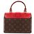LOUIS VUITTON - Borsa a tracolla Locky BB Louis Vuitton in tela rivestita monogrammata e pelle rossa Marrone - vista 3