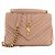 SAINT LAURENT - Borsa a tracolla Collège Saint Laurent in pelle grana beige