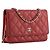 CHANEL - Borsa a tracolla Wallet on Chain Chanel in pelle caviar rossa Rosso - vista 2