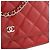 CHANEL - Borsa a tracolla Wallet on Chain Chanel in pelle caviar rossa Rosso - vista 6