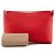 BURBERRY - Pochette Burberry in pelle granulata rossa Rosso - vista 8