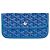 GOYARD - Pochette Saint Louis in tela goyardine blu