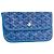 GOYARD - Pochette Saint Louis in tela goyardine blu - vista 2