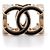 CHANEL - Anello Cube CC Chanel in metallo dorato (T54) D'oro