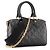 LOUIS VUITTON - Bolsa transversal Speedy 22 Louis Vuitton em couro preto estampado edição limitada - vista 2