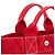 HERMÈS - Toto Hermès Rote Canvas-Tasche - Ansicht 6