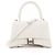 BALENCIAGA - Borsa a Spalla Hourglass in Pelle Bianco Grana