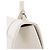 BALENCIAGA - Borsa a Spalla Hourglass in Pelle Bianco Grana - vista 6
