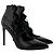 SAINT LAURENT - Saint Laurent Pumps aus Leder mit Python-Effekt (T37,5) Schwarz