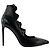 SAINT LAURENT - Saint Laurent Pumps aus Leder mit Python-Effekt (T37,5) Schwarz - Ansicht 2