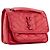 SAINT LAURENT - Borsa a Spalla Niki Baby in Pelle Ruga Rossa Rosso - vista 2