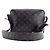 LOUIS VUITTON - Borsa a tracolla Outdoor Messenger Louis Vuitton in pelle nera e tela rivestita con monogramma eclipse Metallico - vista 3