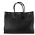Cabas Rive Gauche SAINT LAURENT - Borsa Tote Rive Gauche GM Saint Laurent in pelle nera grana Nero