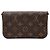 Pochette Félicie LOUIS VUITTON - Bolso de Hombro Félicie Strap & Go Louis Vuitton en Lona Monogramada Castaño - vista 3