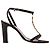 SAINT LAURENT - Décolleté Saint Laurent in raso nero vintage (T38,5) - vista 2