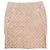 LOUIS VUITTON - Saia Louis Vuitton em denim bege e branco (T42)