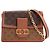 LOUIS VUITTON - Borsa a tracolla Dauphine MM Louis Vuitton in tela rivestita con monogramma e pelle