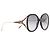 GUCCI - Gafas de sol Gucci de metal dorado Negro