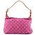 LOUIS VUITTON - Borsa a Spalla Baggy Louis Vuitton in Denim Rosa - vista 3