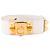 HERMÈS - Cinturón Collier de Chien Hermès de cuero blanco (T75)