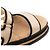 CHANEL - Sandali Chanel in tela beige (T38) Marrone - vista 6