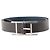 HERMÈS - Reversible Quentin Hermès belt in black leather (T95) Navy blue