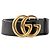 GUCCI - GG Marmont Gürtel aus schwarzem Leder (T80)
