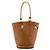 HERMÈS - Borsa a Spalla Mangeoire Hermès in Pelle Clemence Taurillon Oro Marrone